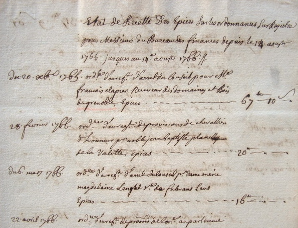 Recettes des épices du Dauphiné.