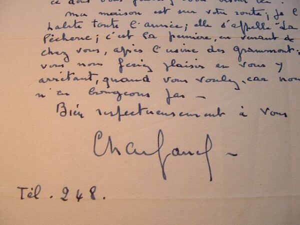 Charles Vanel chaleureux.