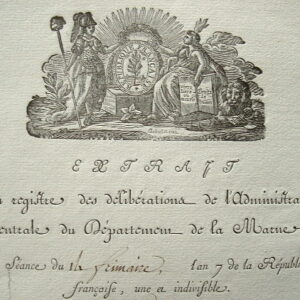 Administration du département de la Marne sous la Révolution.