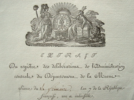 Administration du département de la Marne sous la Révolution.