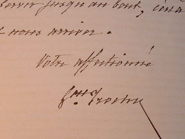 Belle lettre du général Trochu.