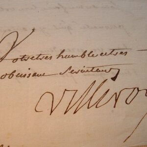 Le Maréchal de Villeroi écrit à l'évêque de Soissons.