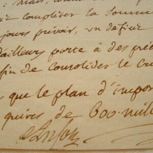 Pierre-Hubert Anson. Lettre au comité des Impositions.