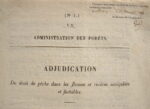 Adjudication du droit de pêche dans les fleuves et rivières.