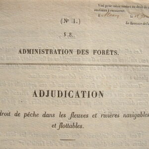 Adjudication du droit de pêche dans les fleuves et rivières.