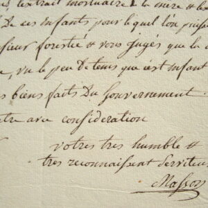 Le général Masson intervient pour des orphelins de Morlaix.