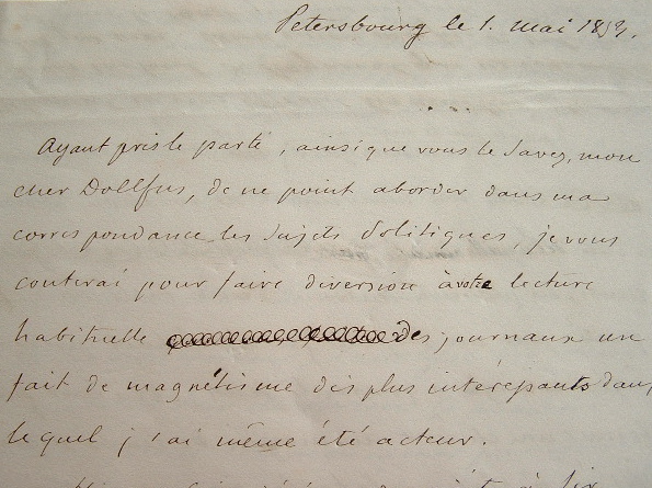 Expérience de table tournante.