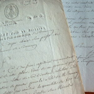 Le commandant de la place de Briançon donne ses consignes.