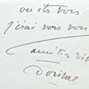 Georges Dorival recommande Madeleine Mory chez Pathé. 1928.