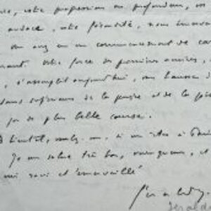 Paul Géraldy. Lettre pleine d'éloges à Henry Bernstein.