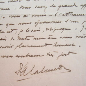 Albert Calmette de retour d'Alger.