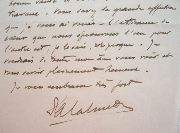 Albert Calmette de retour d'Alger.