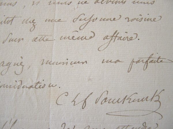 Panckoucke donne rendez-vous à Poiret.