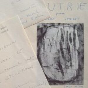 Jean Fautrier finalise la maquette d'un recueil.