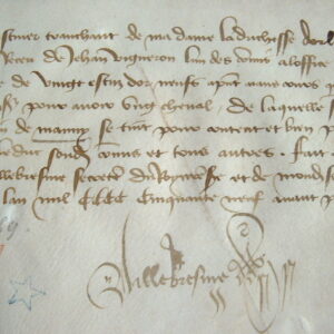 L'écuyer tranchant de la duchesse d'Orléans s'offre un cheval.