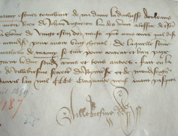 L'écuyer tranchant de la duchesse d'Orléans s'offre un cheval.