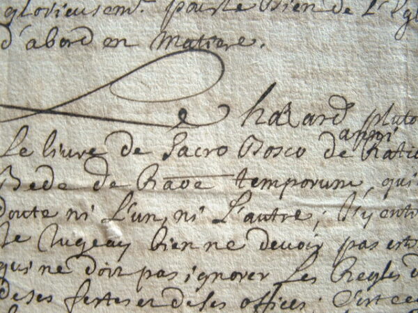 La concordance des calendriers astronomiques et ecclésiastique en question.