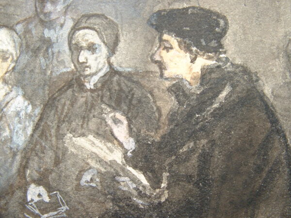 Etude pour le tableau Erasme et Charles Quint.