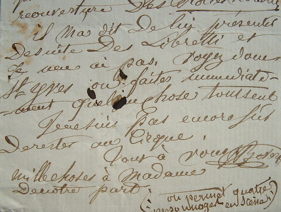 Georges Boyer en panne d'inspiration pour ses libretti.