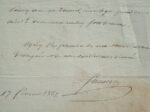Joseph Isidore Samson. Billet autographe signé.
