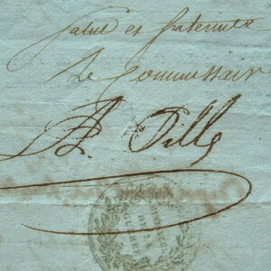 Le général Pille nomme un commissaire à l'armée des Alpes.