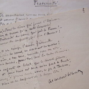 "Fraternité", l'hymne aux travailleurs d'Armand Silvestre.