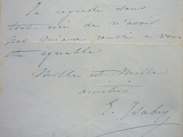 Le peintre Eugène Isabey défend sa Sortie d'Eglise.