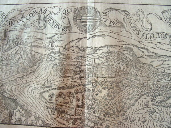 Gravure de Coblence en Allemagne.