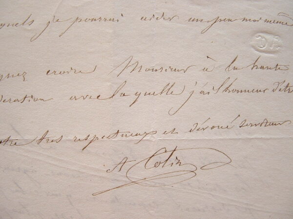 Alexandre Colin autorise des gravures d'après ses tableaux.