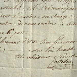 Castellan à Thomas de Saint-Laurent.