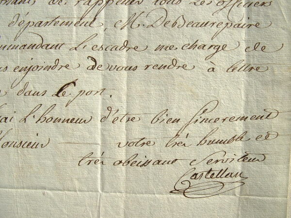 Castellan à Thomas de Saint-Laurent.