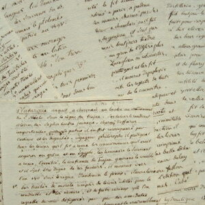 Notes manuscrites du numismate Mory d'Elvange.