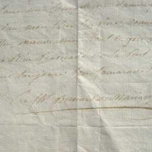 Bernard de Marigny. Belle lettre à Thomas de Saint-Laurent.