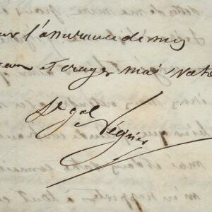 Le général Négrier apprend, en Algérie, le décès de sa mère.