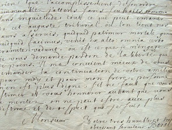 L'hébraïsant Nicolas Barat refuse de rompre ses chaînes.