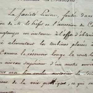 Théobald Lacrosse intervient pour la filature de Landerneau.