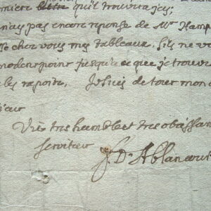 L'historiographe Frémont d'Ablancourt en exil.