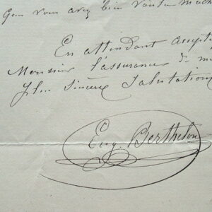 Eugène Berthelon trouve un acquéreur pour son dernier tableau.