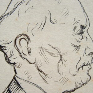 Très joli portrait signé de Richard Strauss.