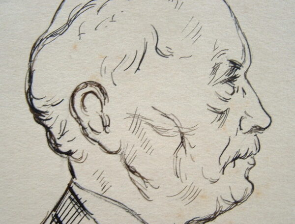 Très joli portrait signé de Richard Strauss.