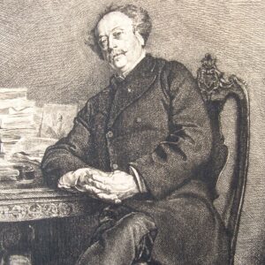 Portrait d'Alexandre Dumas fils par Meissonier.