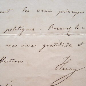 Le comte de Chambord en grave situation.