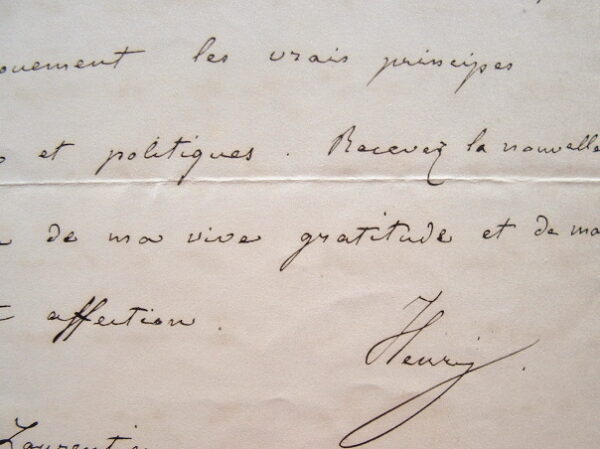 Le comte de Chambord en grave situation.