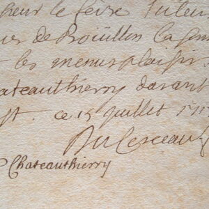 Les frais des Menus plaisirs du duc de Chateau-Thierry.