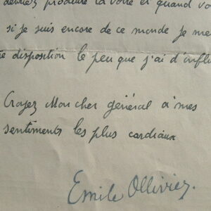 Emile Ollivier soutient Lyautey à l'Académie française.