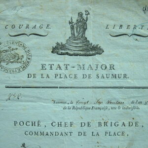 Canclaux et le commandant de Saumur félicitent un zélé républicain.