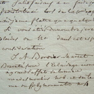 Bordier-Marcet teste avec succès son nouvel éclairage.