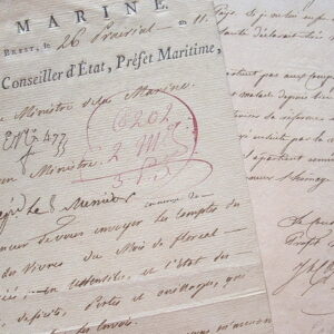 Joseph Caffarelli engage un recensement de l'arsenal de Brest.