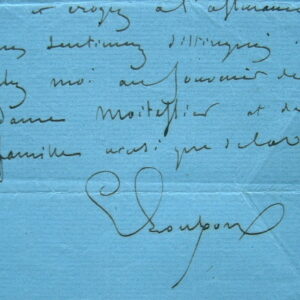 Emile Loubon cherche à placer un tableau.