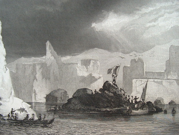 L'une des premières vues de Terre Adélie.